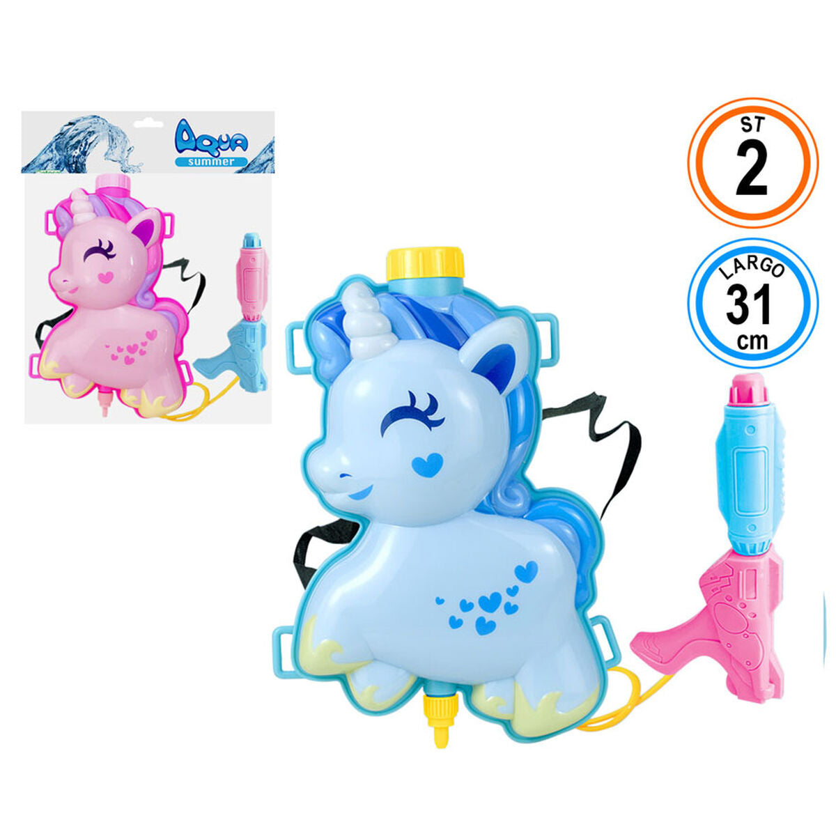 Water Pistol 31 cm Unicorn 28 x 26 cm - Little Baby Shop