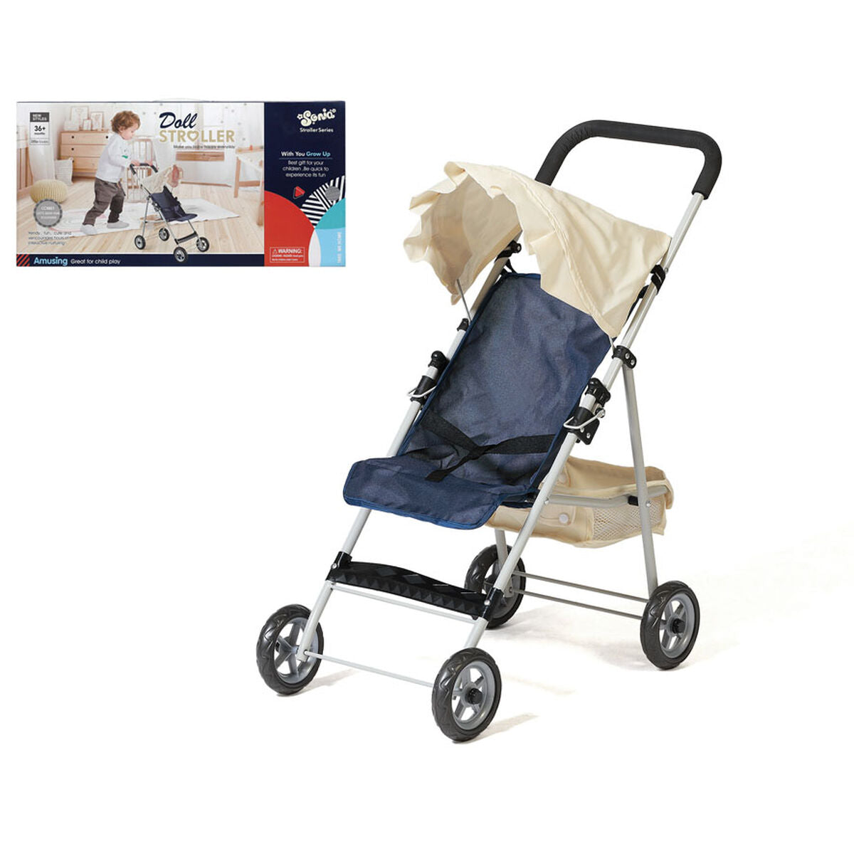 Doll Stroller Stroller 54 x 27 cm - Little Baby Shop