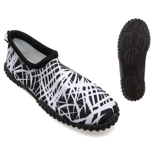 Slippers Lines White/Black - Little Baby Shop