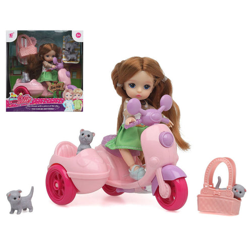 Baby doll Sally Motorbike - Little Baby Shop