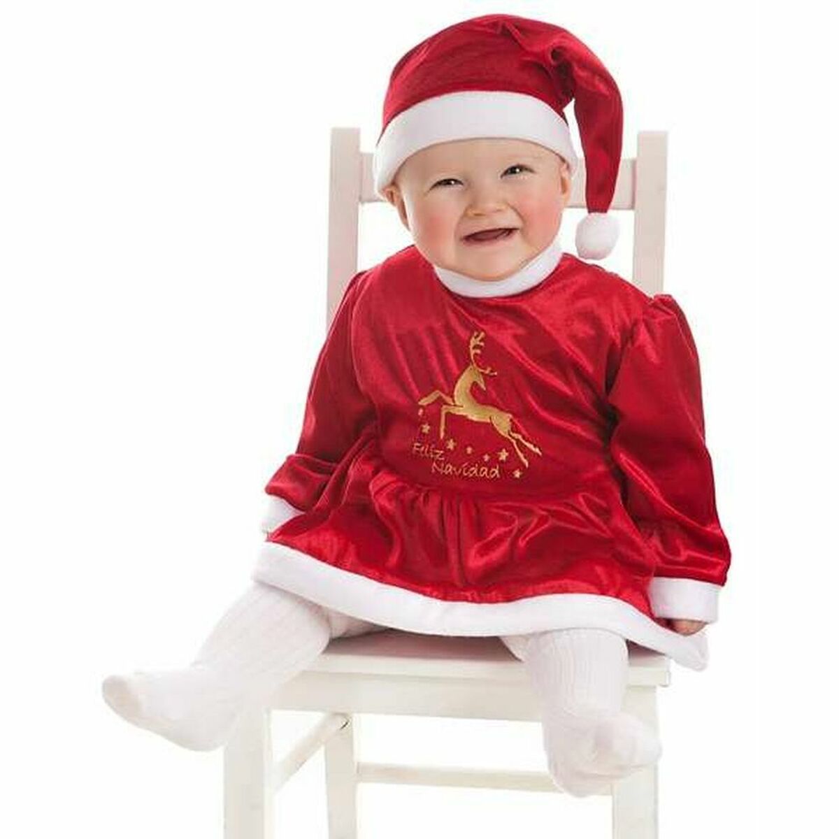 Costume for Children Red Mother Christmas - Little Baby Shop