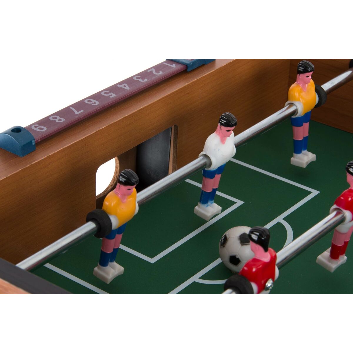 Table football DKD Home Decor 69 x 37 x 69 cm Natural Metal Wood polypropylene - Little Baby Shop