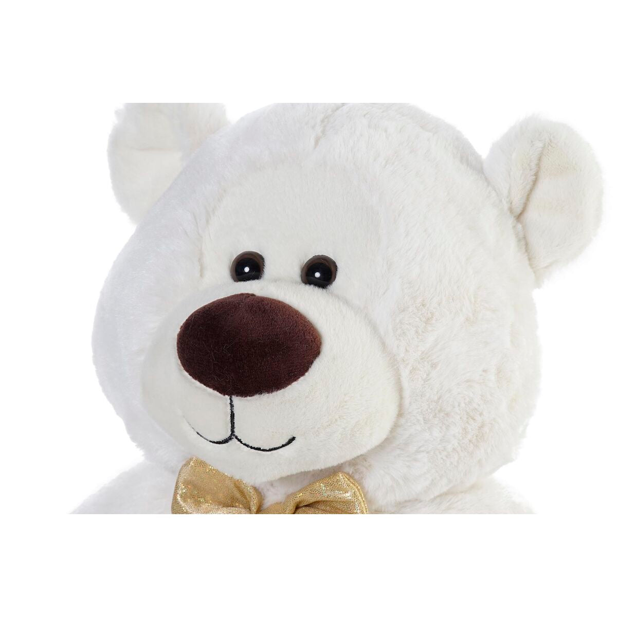 Teddy Bear DKD Home Decor Bow tie White Golden Metal Children's Bear 30 x 40 cm 25 x 25 x 30 cm - Little Baby Shop