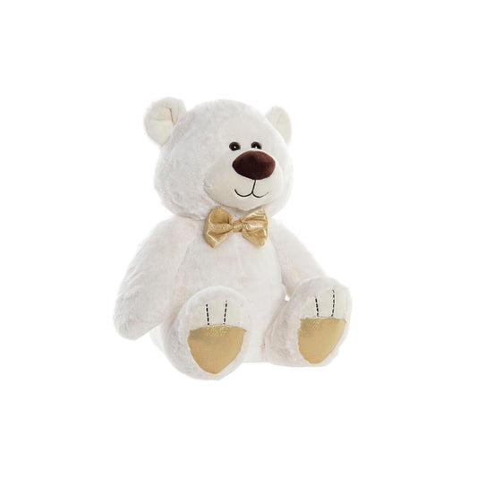 Teddy Bear DKD Home Decor Bow tie White Golden Metal Children's Bear 30 x 40 cm 25 x 25 x 30 cm - Little Baby Shop