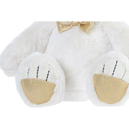 Teddy Bear DKD Home Decor Bow tie White Golden Metal Children's Bear 30 x 40 cm 30 x 30 x 36 cm - Little Baby Shop