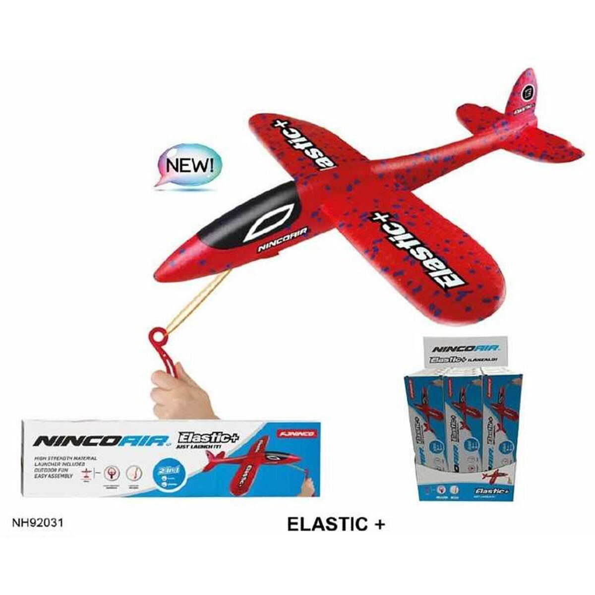 Aeroplane Ninco Elastic+ Launcher 35 x 32 x 7 cm - Little Baby Shop