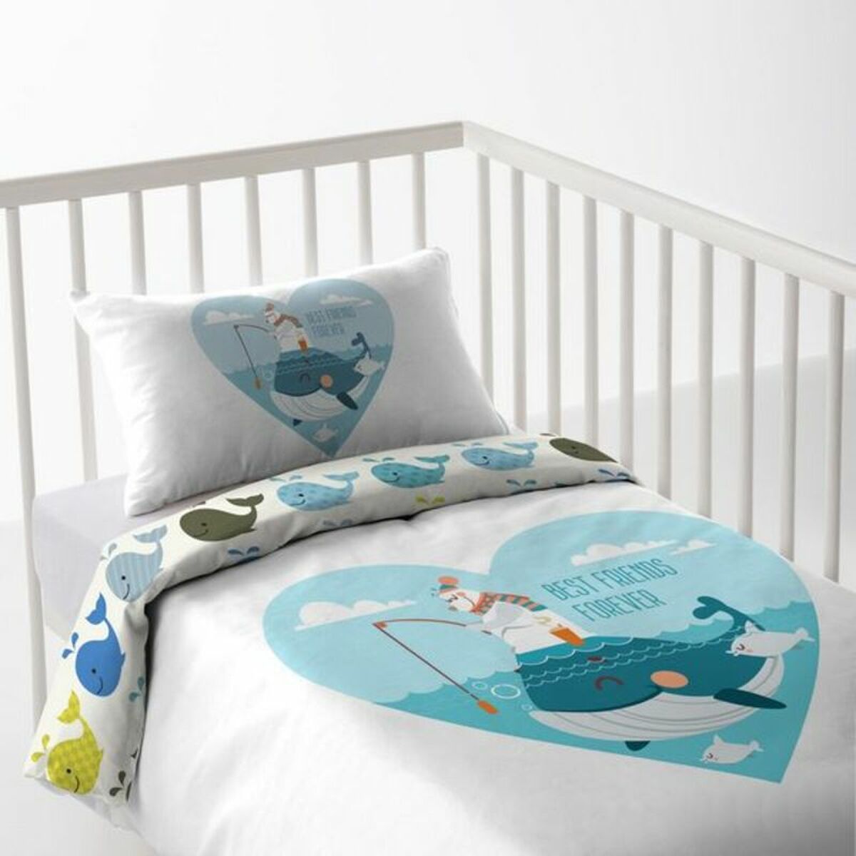 Cot Quilt Cover Cool Kids Lucas - Little Baby Shop