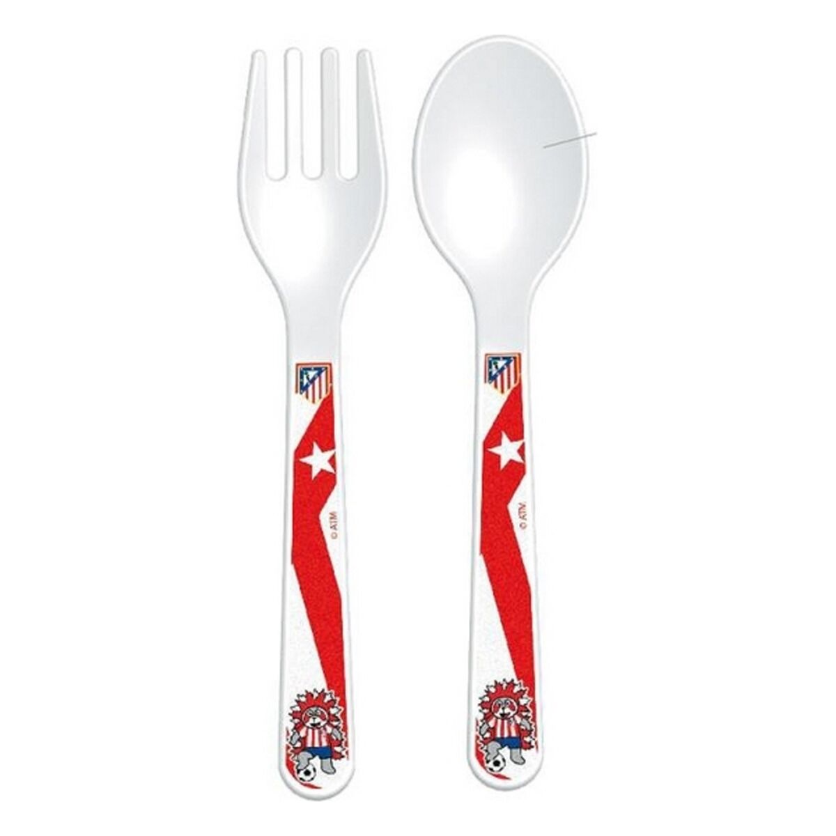 Cutlery Set Atlético Madrid (2 pcs) - Little Baby Shop