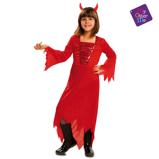 Costume for Children My Other Me Female Demon Red 5-6 Years (2 Pieces) - Little Baby Shop