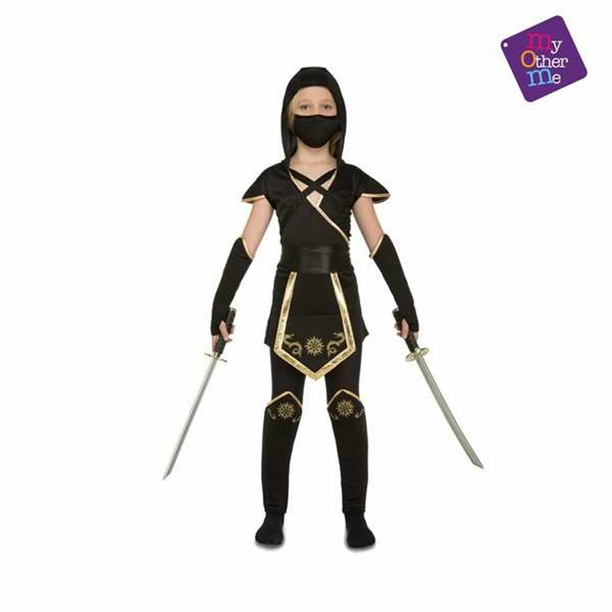 Costume for Children My Other Me Black Ninja (5 Pieces) - Little Baby Shop