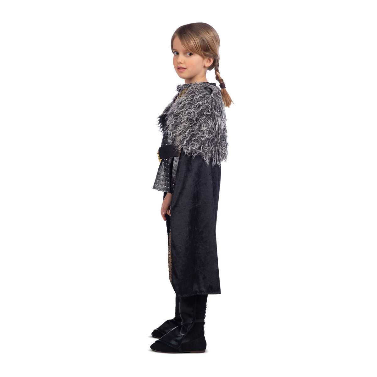 Costume for Children My Other Me Female Viking Black Grey (5 Pieces) - Little Baby Shop