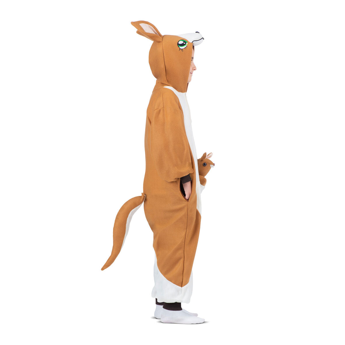 Costume for Children My Other Me Kangaroo White Brown One size (3 Pieces) - Little Baby Shop