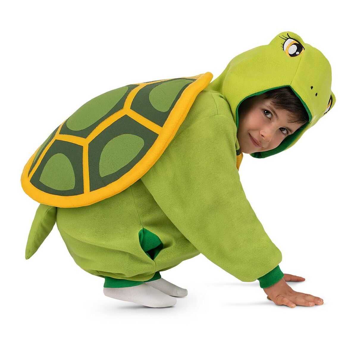 Costume for Children My Other Me Tortoise Yellow Green One size (2 Pieces) - Little Baby Shop