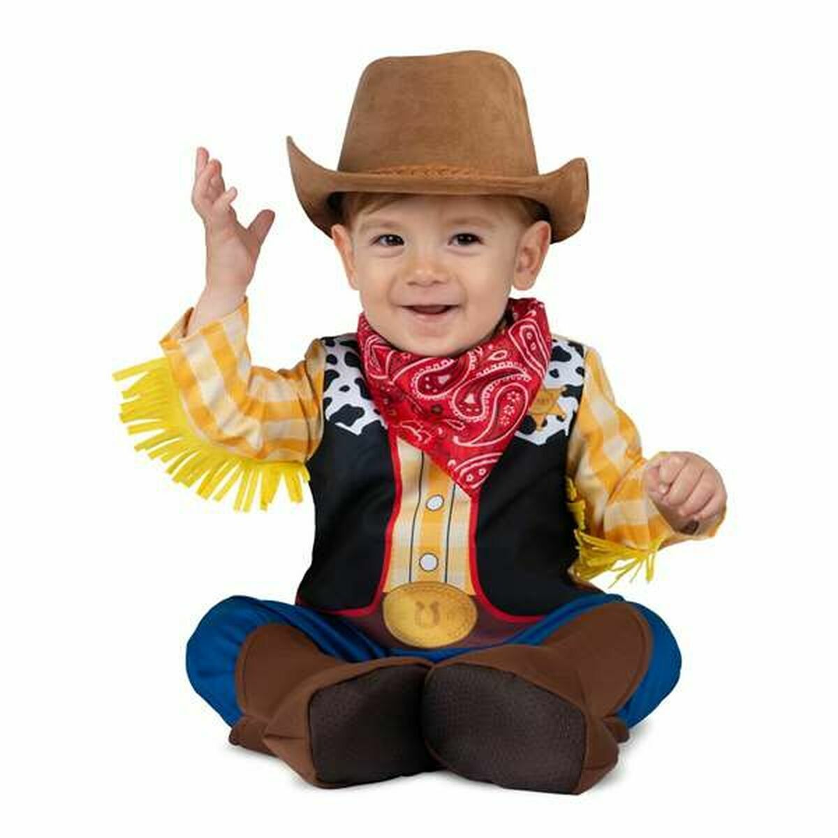 Costume for Children My Other Me 4 Pieces cowboy Yellow - Little Baby Shop