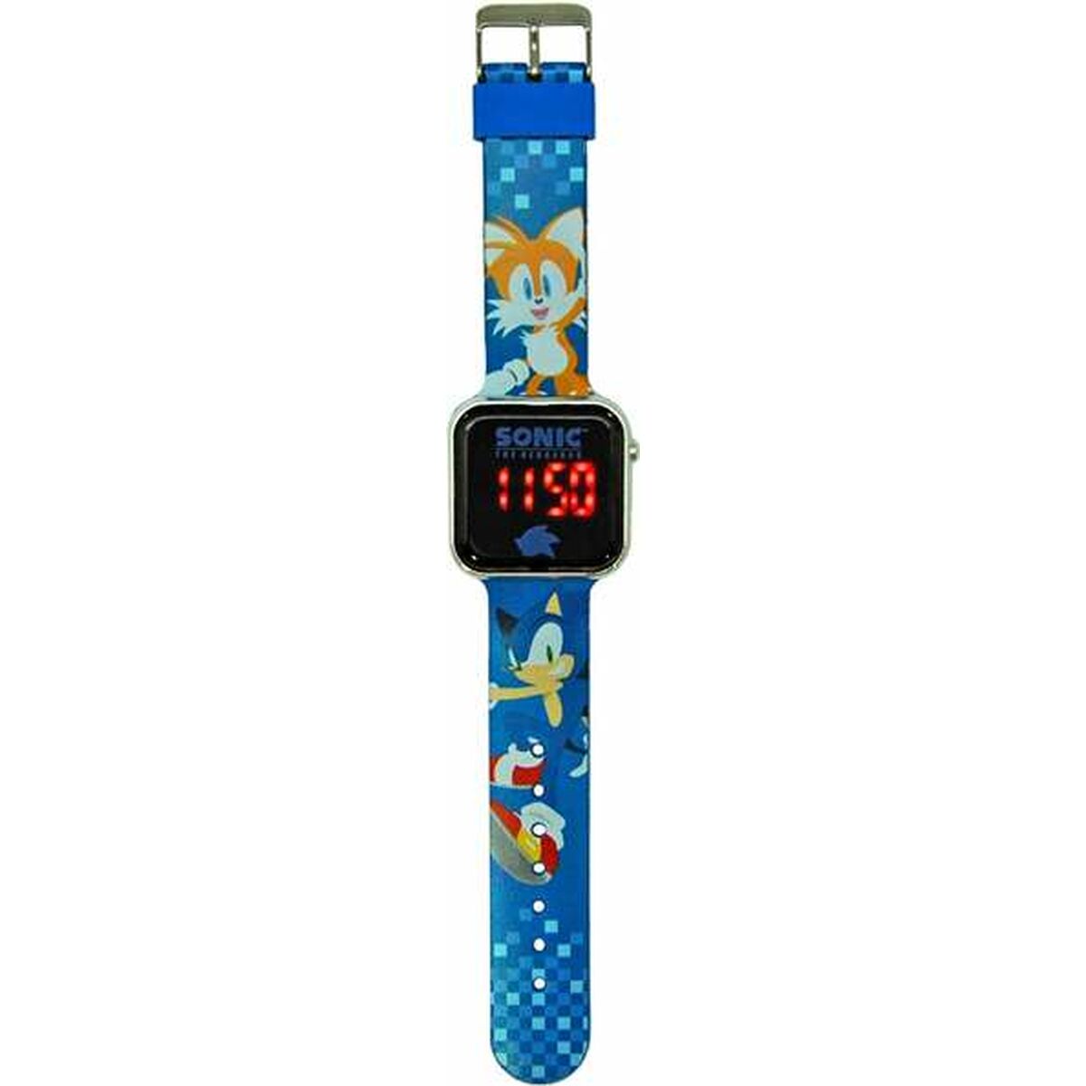 Digital clock Sonic Children's LED Screen Blue Ø 3,5 cm - Little Baby Shop