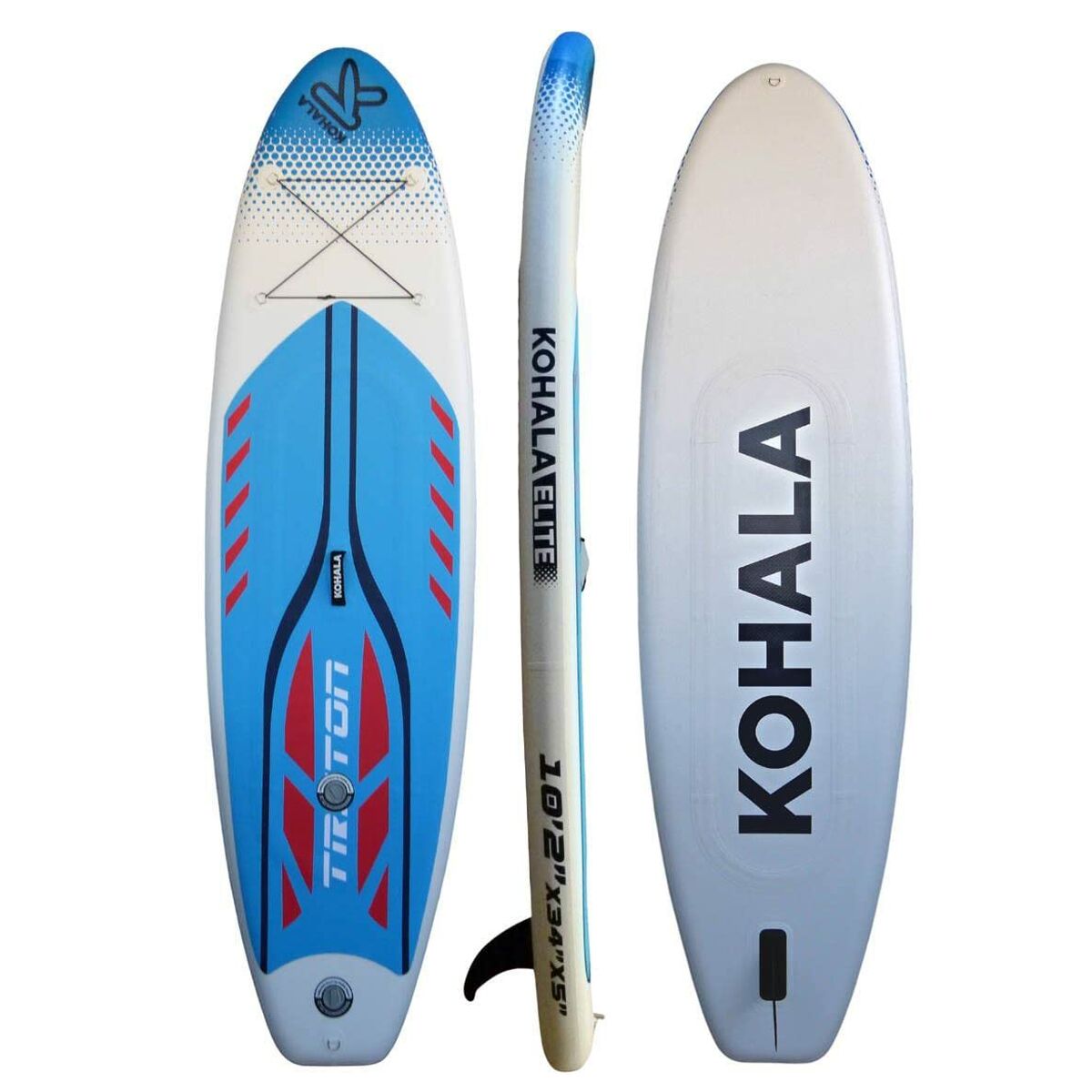 Inflatable Paddle Surf Board with Accessories Kohala Triton White 15 PSI Multicolour (310 x 84 x 15 cm) - Little Baby Shop