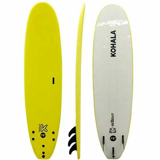 Surf Board Soft 7'6" Yellow Rigid - Little Baby Shop