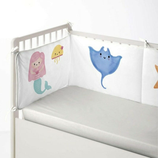 Cot protector Cool Kids Mermaid (60 x 60 x 60 + 40 cm) - Little Baby Shop