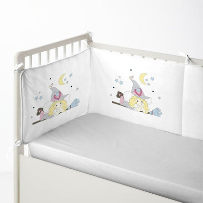 Cot protector Cool Kids Witch (60 x 60 x 60 + 40 cm) - Little Baby Shop