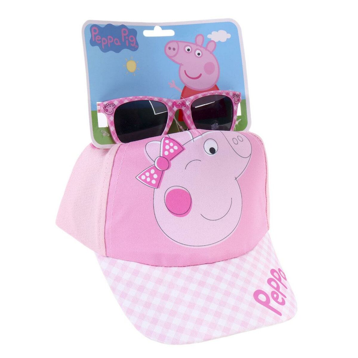 Set Peppa Pig Sunglasses Hat Pink - Little Baby Shop