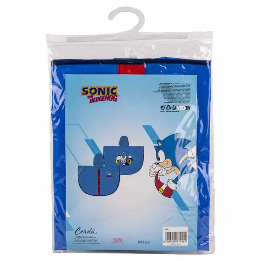 Waterproof Poncho with Hood Sonic Blue - Little Baby Shop