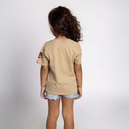 Child's Short Sleeve T-Shirt Jurassic Park Brown - Little Baby Shop