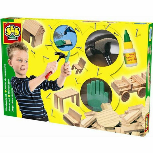 Playset SES Creative Joinery Workshop (57 Pieces) - Little Baby Shop