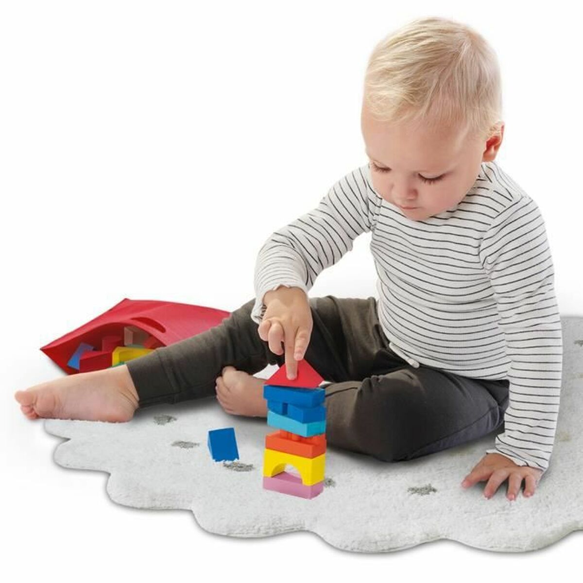 Construction set SES Creative Bloques de construcción de madera 50 Pieces - Little Baby Shop