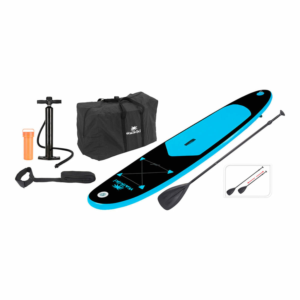 Inflatable Paddle Surf Board with Accessories XQ Max Blue/Black - Little Baby Shop