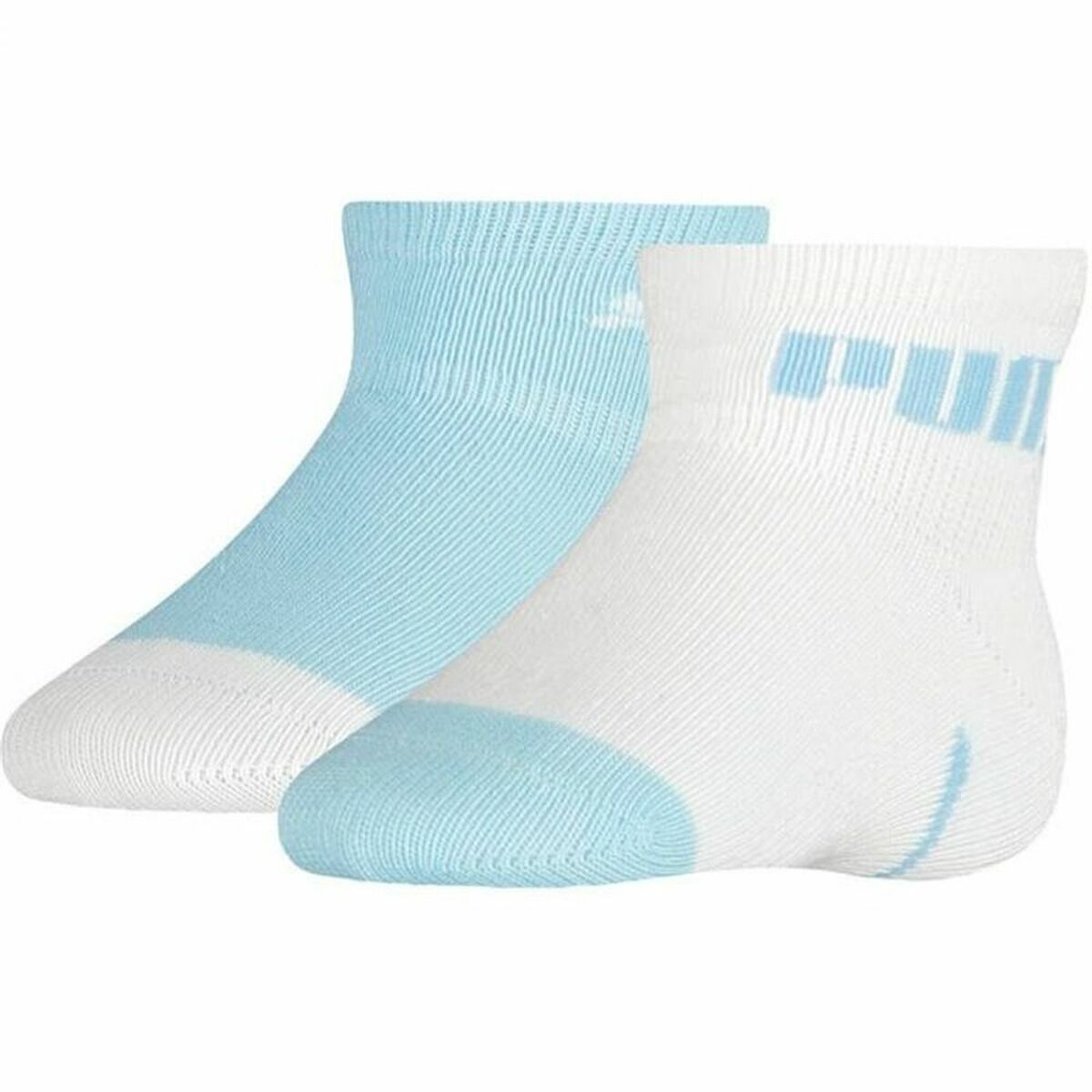 Sports Socks Puma Mini Cats x2 Light Blue Unisex - Little Baby Shop