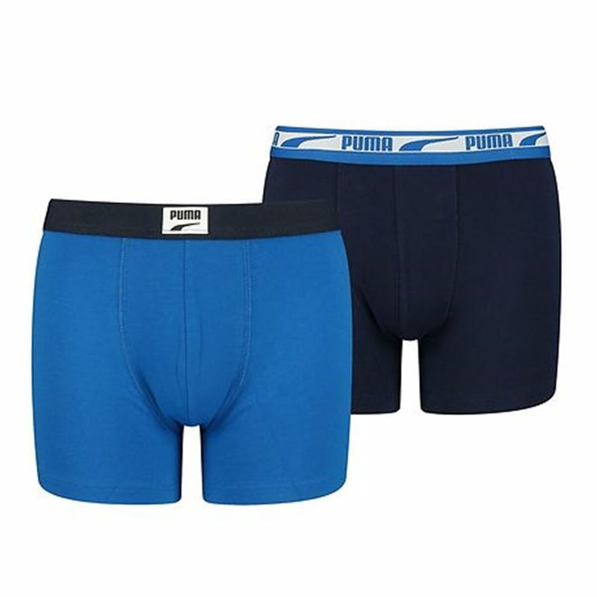 Children's boxer shorts Puma Logo Patch 2 Units Blue - Little Baby Shop