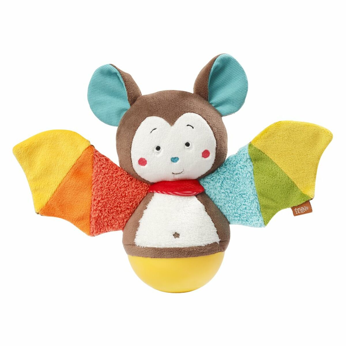 Fluffy toy Fehn Multicolour Bat (Refurbished B) - Little Baby Shop