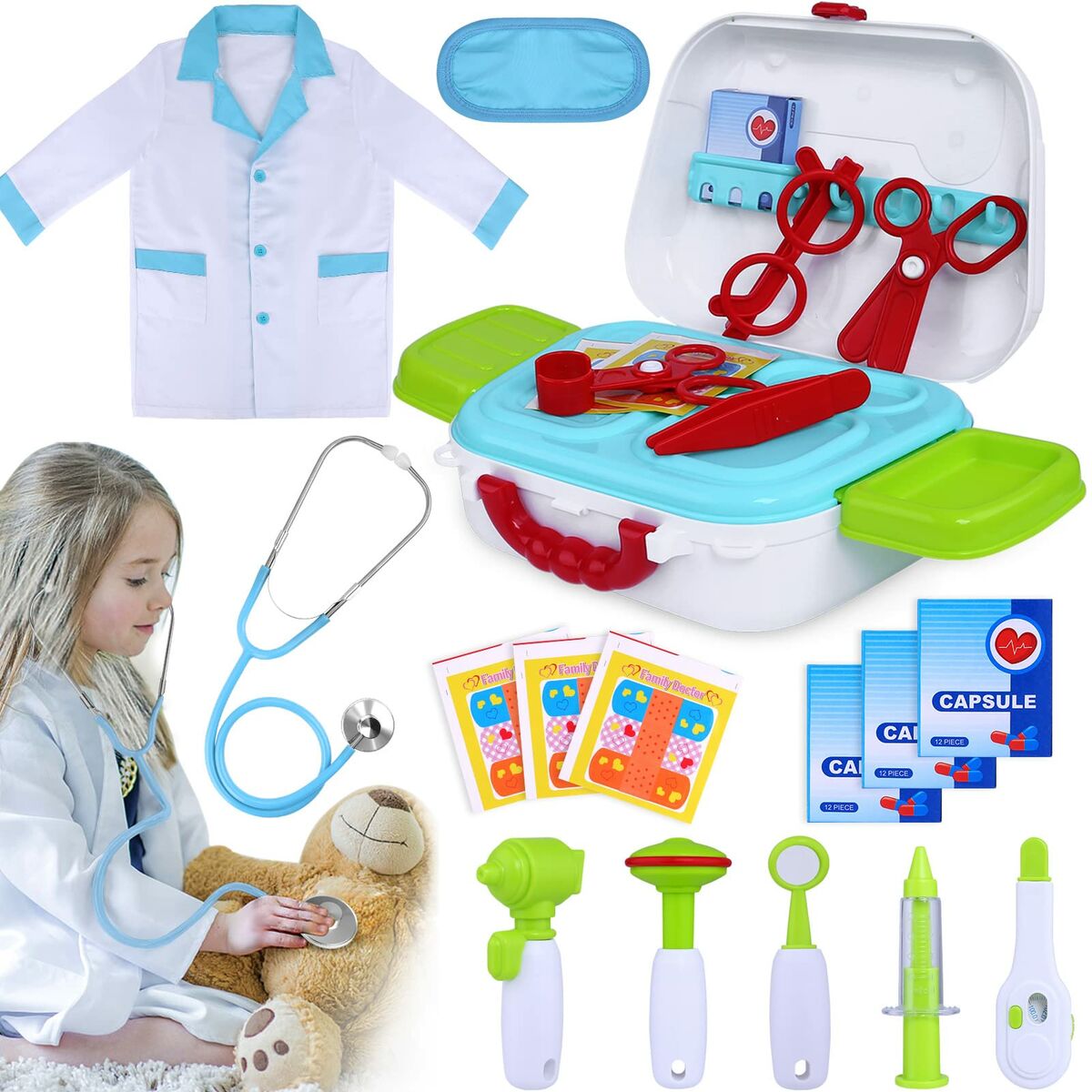 Toy Medical Case with Accessories (Refurbished A) - Little Baby Shop