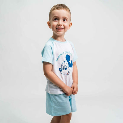 Children's Pyjama Mickey Mouse Light Blue - Little Baby Shop