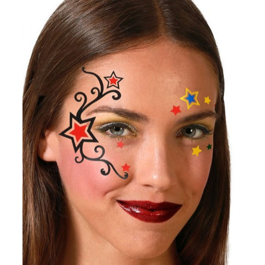 Temporary Tattoos Multicolour Stars - Little Baby Shop