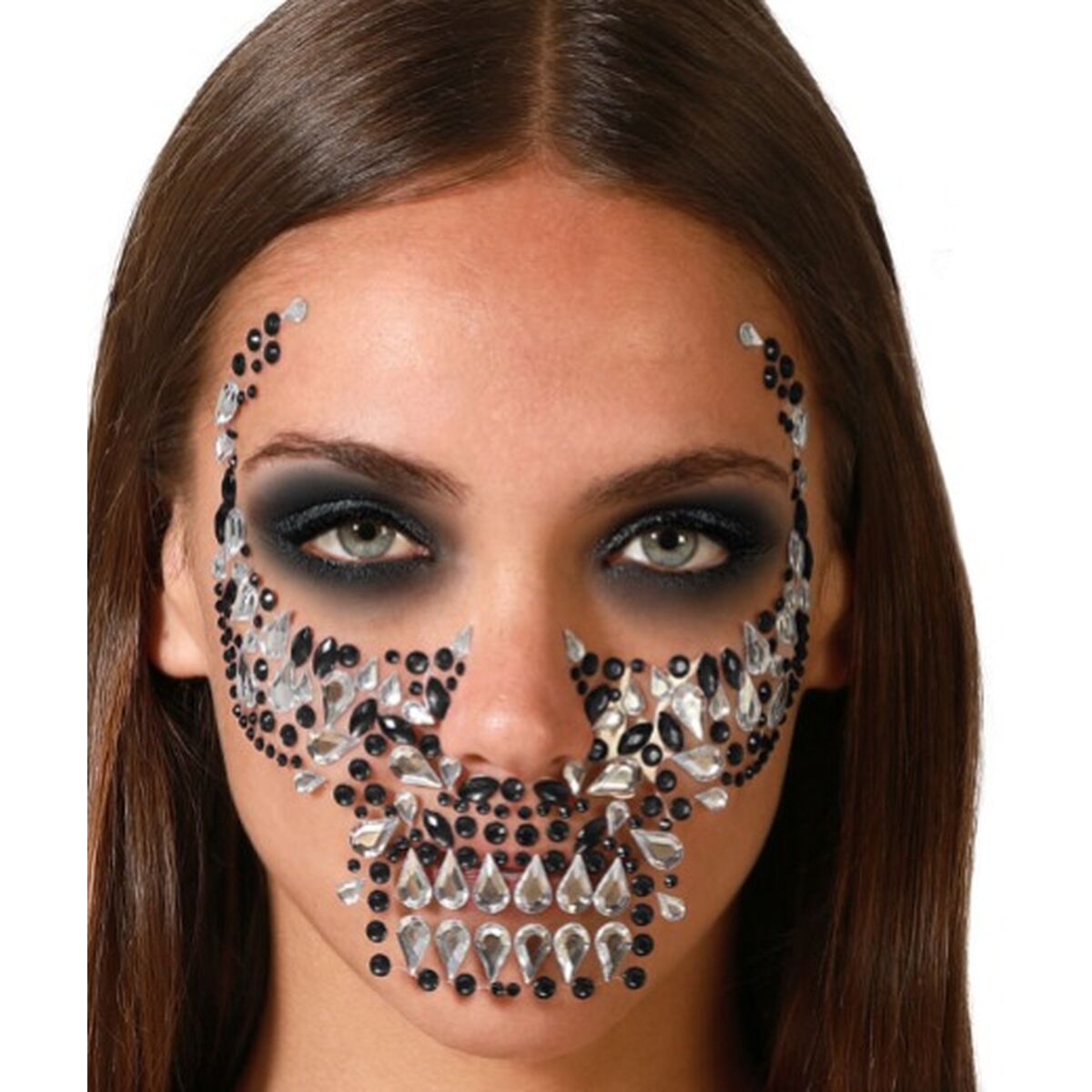 Body and Face Stickers Skull Black - Little Baby Shop