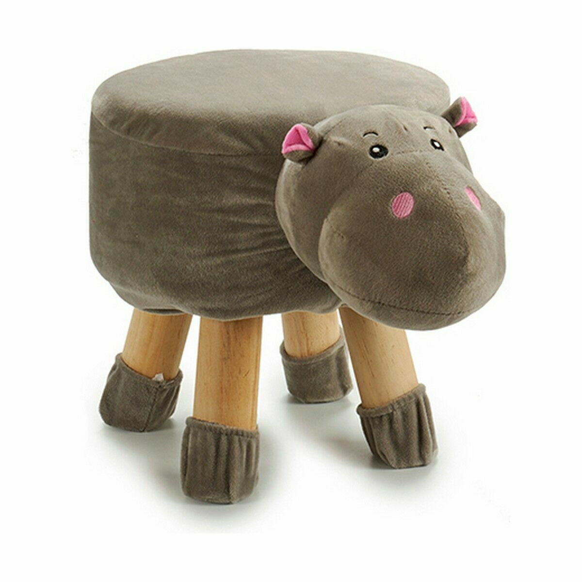 Stool Hippopotamus 29 x 30 x 40 cm (4 Units) - Little Baby Shop