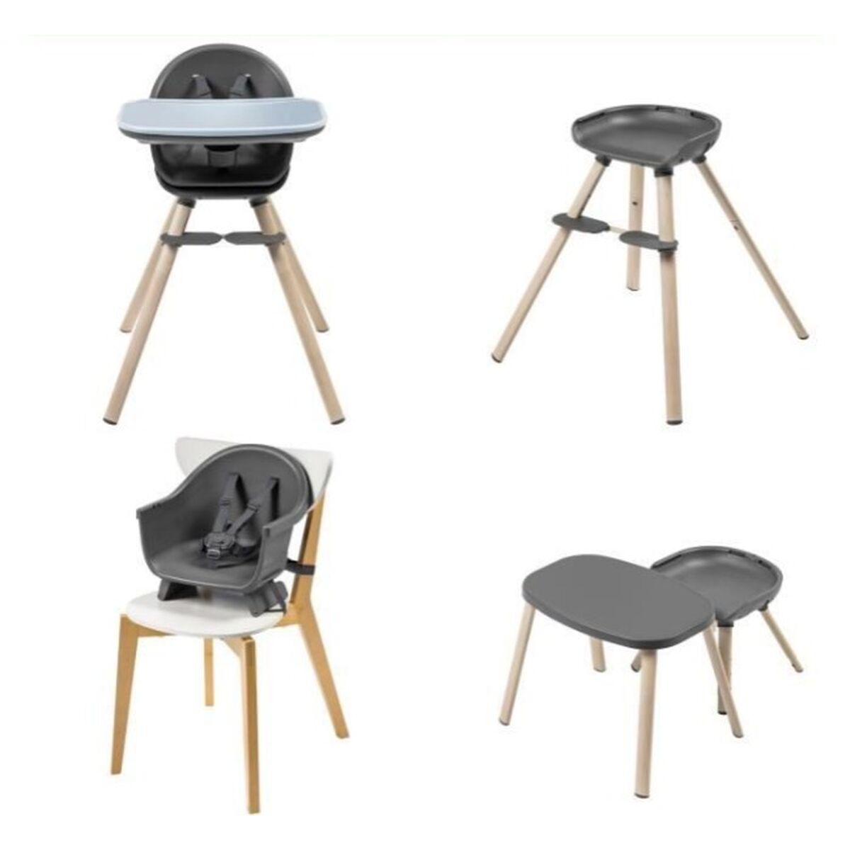 Highchair Maxicosi Moa 8 in 1 Graphite2 Eco - Little Baby Shop