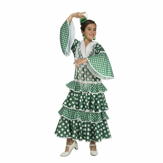 Costume for Children My Other Me Giralda Flamenco Dancer Green - Little Baby Shop