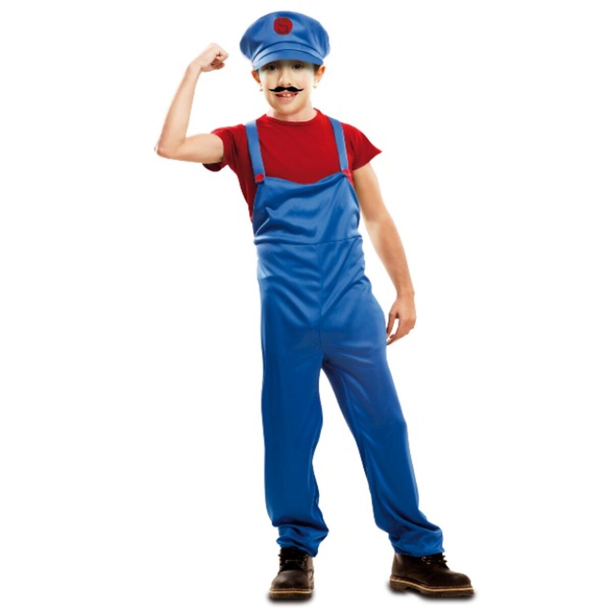 Costume for Children My Other Me Plumber Red (3 Pieces) - Little Baby Shop