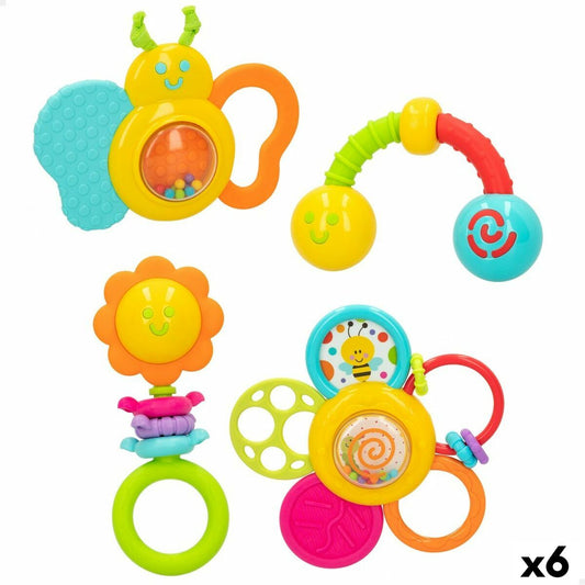 Rattle set Winfun 4 Pieces 16 x 16 x 4,5 cm (6 Units) - Little Baby Shop