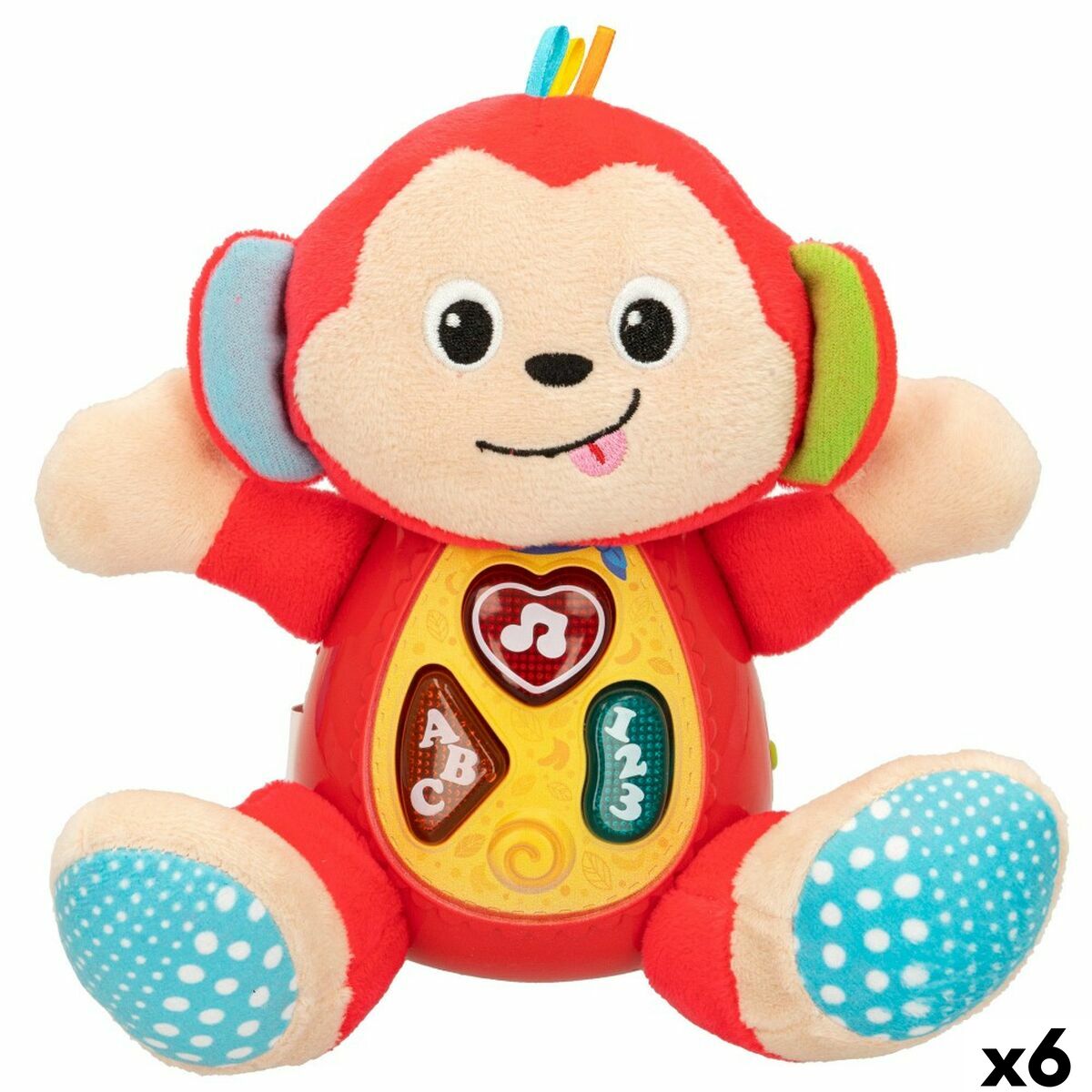 Soft toy with sounds Winfun Monkey 18 x 20,5 x 12,5 cm (6 Units) - Little Baby Shop