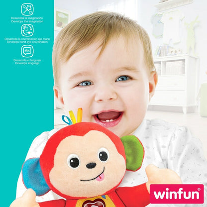 Soft toy with sounds Winfun Monkey 18 x 20,5 x 12,5 cm (6 Units) - Little Baby Shop