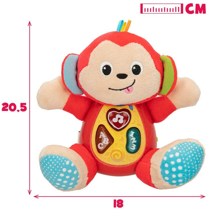 Soft toy with sounds Winfun Monkey 18 x 20,5 x 12,5 cm (6 Units) - Little Baby Shop