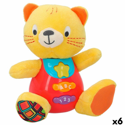 Soft toy with sounds Winfun Cat 16 x 17,5 x 10,5 cm (6 Units) - Little Baby Shop