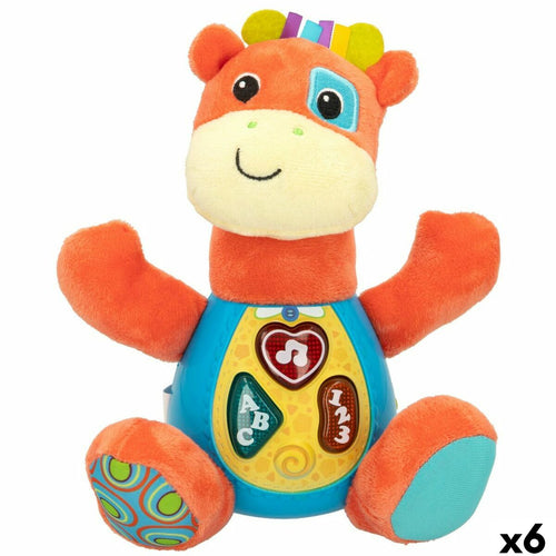 Soft toy with sounds Winfun Giraffe 18 x 19 x 8,5 cm (6 Units) - Little Baby Shop