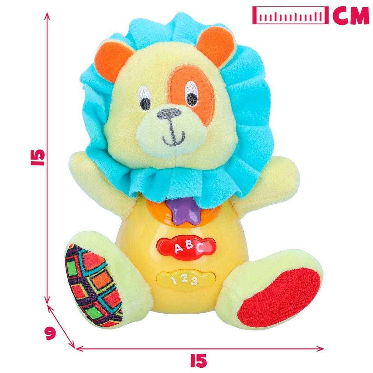 Soft toy with sounds Winfun Lion 15 x 15 x 9 cm (6 Units) - Little Baby Shop