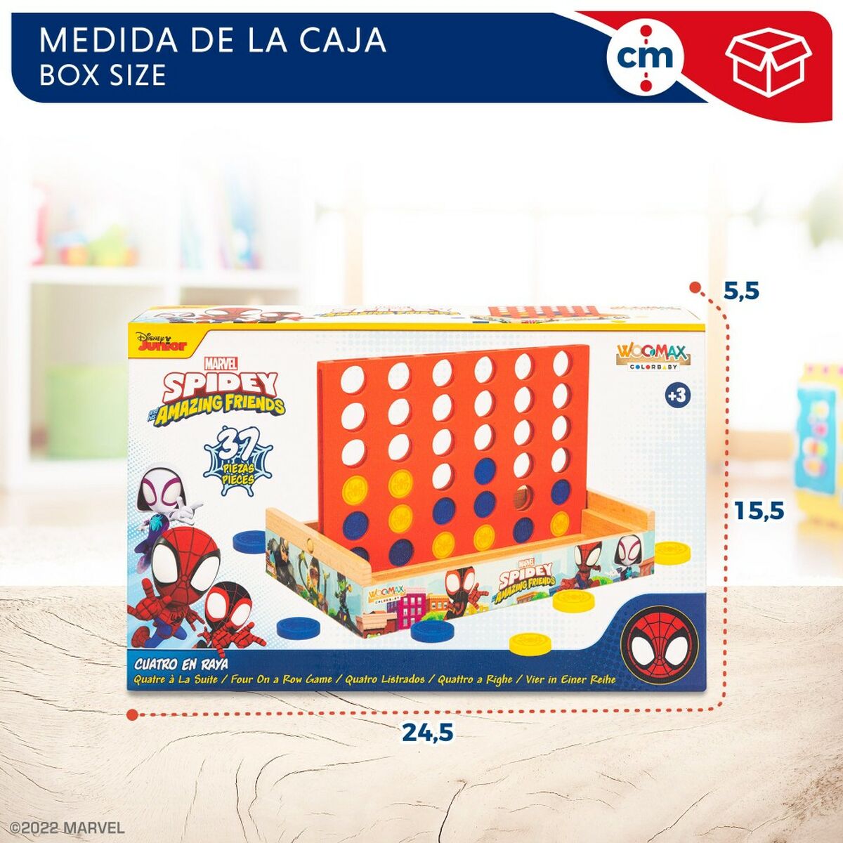 4 in a Row Spidey 24 x 16 x 15 cm (6 Units) - Little Baby Shop