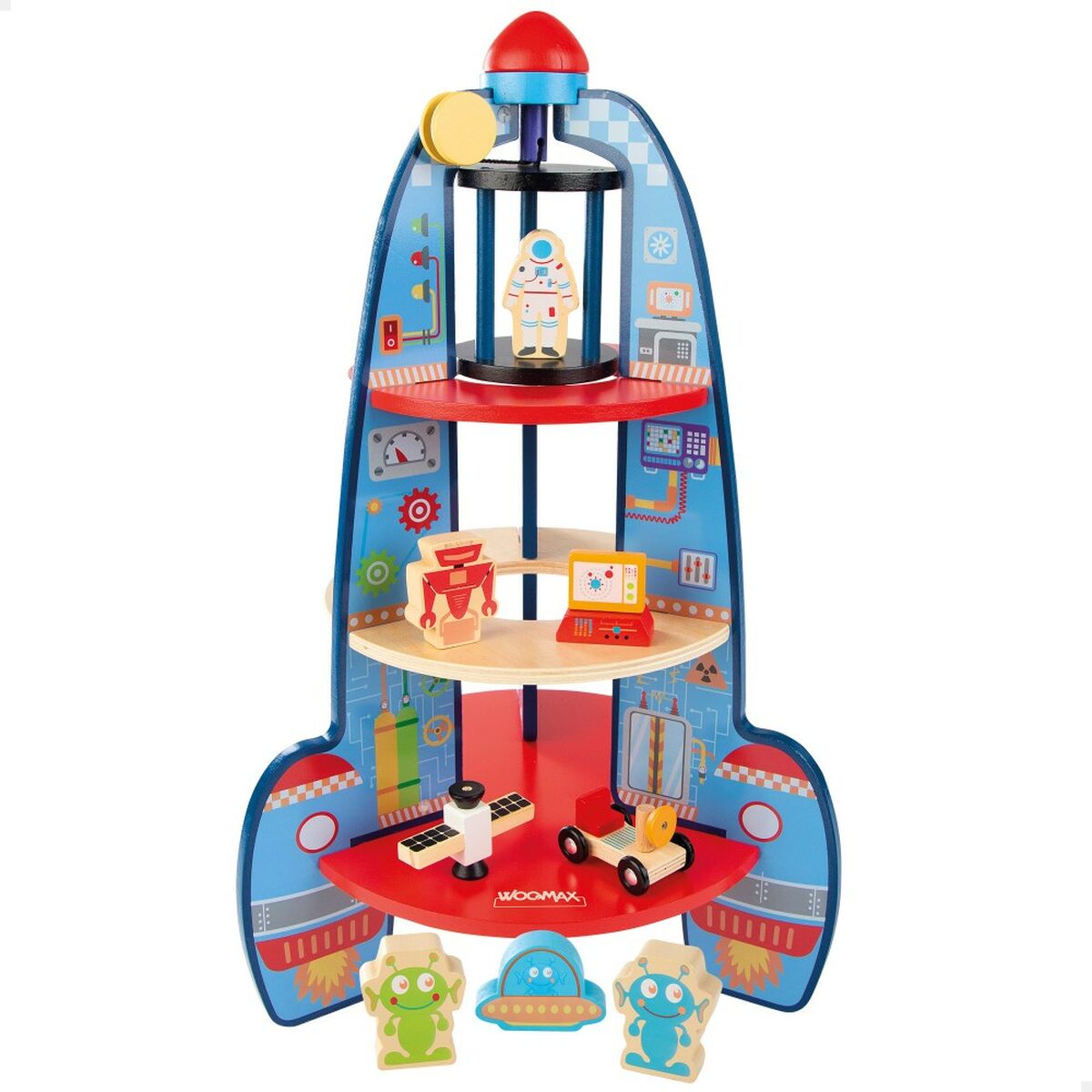 Toy rocket Woomax 32,5 x 53,5 x 32,5 cm (2 Units) - Little Baby Shop