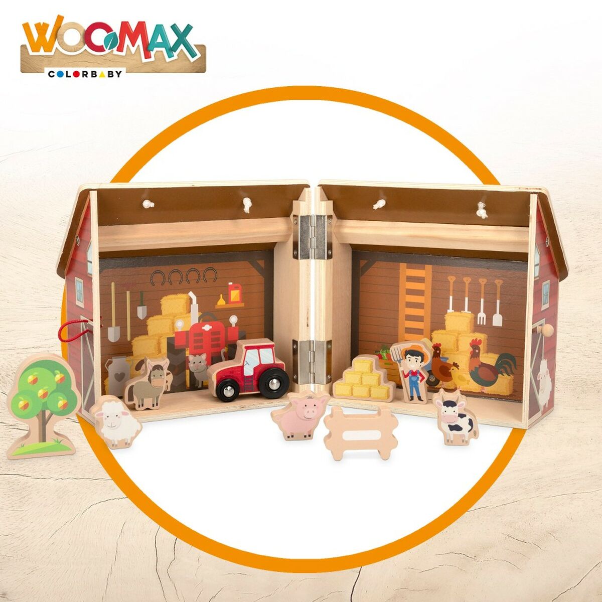 Playset Woomax Farm 9 Pieces 4 Units 19 x 18 x 19 cm - Little Baby Shop